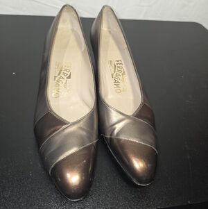 Salvatore Ferragamo Women's Bronze Pumps